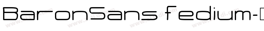 BaronSans fedium字体转换